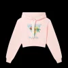 Afro Cubism Tennis Club Cropped Hooded Sweatshirt