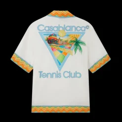 Afro Cubism Tennis Club Silk Shirt