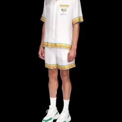 Afro Cubism Tennis Club Silk Shirt