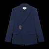 Asymmetric Double Breasted Jacket