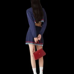 Baseball Pleated Skirt