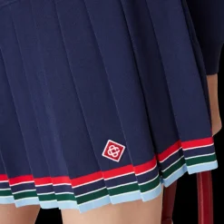 Baseball Pleated Skirt