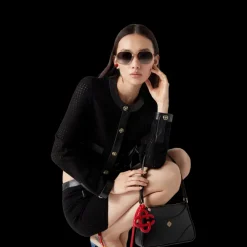 Black Jeanne Pochette Shoulder Bag