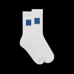 Blue Casa Square Socks