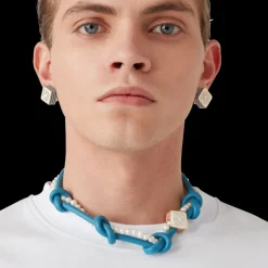 Blue Knotted Necklace