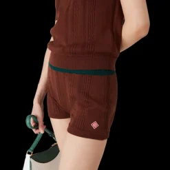 Cable Knit Mini Shorts