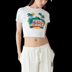 Casa Beach Wave Cropped T-Shirt
