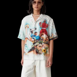 Celebration Du Sport Short Sleeve Silk Shirt