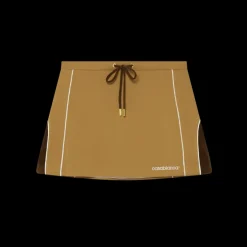 Chenille Panelled Mini Skirt