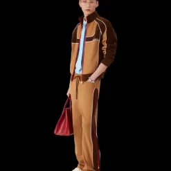 Chenille Panelled Track Pants
