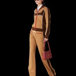 Chenille Panelled Track Pants