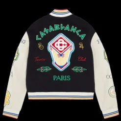 Chenille Patchwork Bomber Jacket
