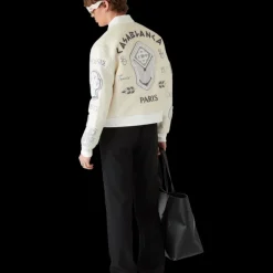 Chenille Patchwork Bomber Jacket
