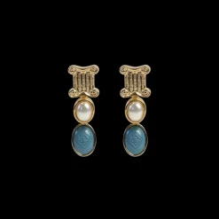 Column Drop Earrings