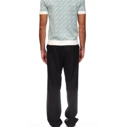 Column Jacquard Monogram Polo Shirt