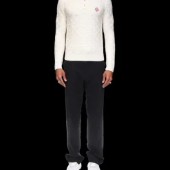 Column Knit Polo Shirt