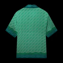 Column Monogram Silk Shirt