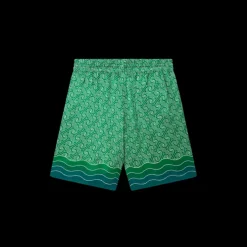 Column Monogram Silk Shorts