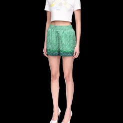 Column Monogram Silk Shorts