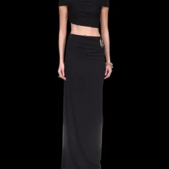 Crepe Draped Crop Top
