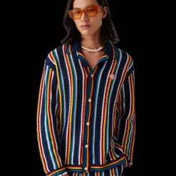 Crochet Stripe Shirt