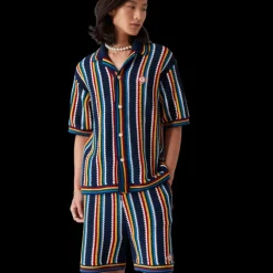 Crochet Stripe Shirt