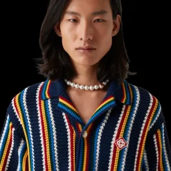 Crochet Stripe Shirt