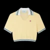 Cropped Pique Polo