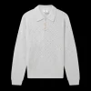 Crystal Monogram Knit Polo Shirt