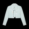 Cut Out Arch Denim Jacket