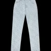 Denim Bleached Monogram Trousers