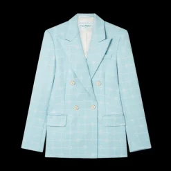 Double Breasted Jacquard Jacket