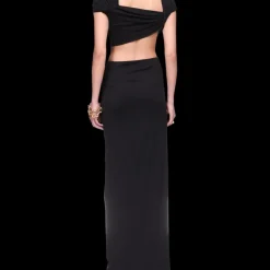 Draped Maxi Skirt