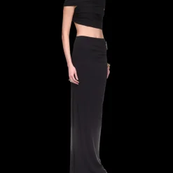 Draped Maxi Skirt
