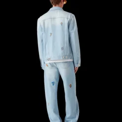 Embroidered Motif Jeans