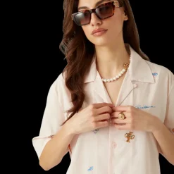 Embroidered Motif Shirt