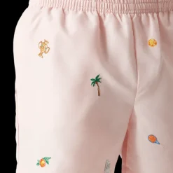 Embroidered Motif Swim Shorts