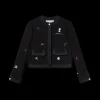Embroidered Motif Wool Tailored Jacket