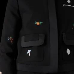 Embroidered Motif Wool Tailored Jacket