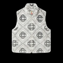 Faux Fur Monogram Gilet