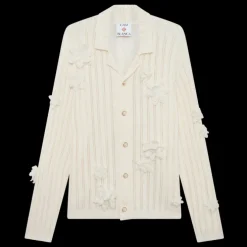 Flower Lace Knit Shirt