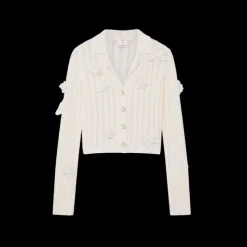 Flower Lace Knit Shirt