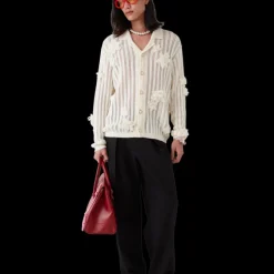 Flower Lace Knit Shirt