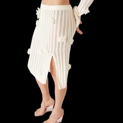 Flower Lace Knit Skirt
