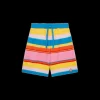 Fluffy Stripe Oversized Shorts