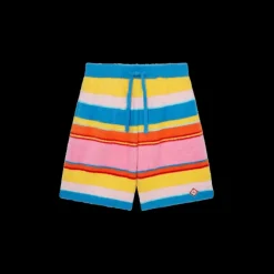 Fluffy Stripe Oversized Shorts