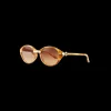 Gold & Brown Cannes Sunglasses