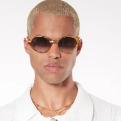 Gold & Brown Cannes Sunglasses