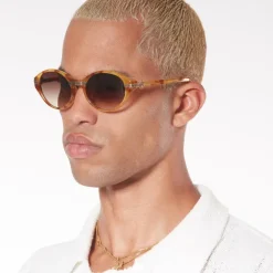Gold & Brown Cannes Sunglasses