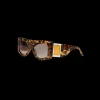 Gold & Brown The Magazine Sunglasses